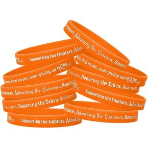 Supporting the Fighters, Admiring the Survivors, Honoring the Taken Silicone Wristband (10 Pack)