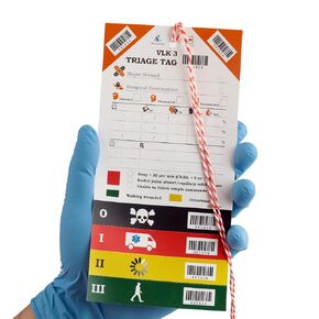 10-Pack VLK-3 Waterproof Medical Triage Tag for Mass Casualty Incident Version na 1.02