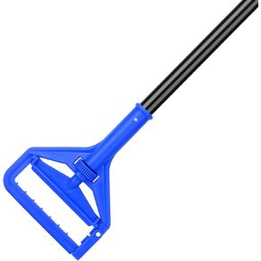 KeFanta 60 Inch Mop Handle Commercial Heavy Duty,Industrial Metal Mop Stick Replacement Quick Change,Wet Mop Head Replacement Holder for Floor Cleaning