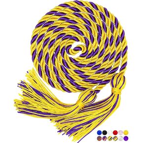 Graduation Honor Cord, Gold Blue Cord with Tassels for Grad Days and Graduation Students (Gold Blue)