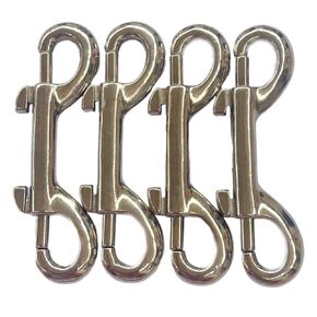 Swivel Snap Hooks for pet Leash,Heavy Duty,4.1-inch, rotating bolt snap, zinc alloy one-shot buckle for pet belt/key chain/flag/clothesline/hammock (5pcs)