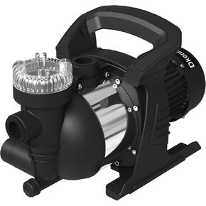 1.6HP Portable Water Transfer Pump, 1000GPH Shallow Well Jet Pump with Built-in Filter, Garden Booster Pump for Home, Garden, Lawn, 120V, Black