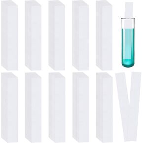 500 Pcs 6.3 x 0.79 In Chromatography Paper Strip, Experiments Filter Paper for Pigment Separation and Science Experiment,Laboratory Cleaning Paper for Chemistry,Classroom,School,University