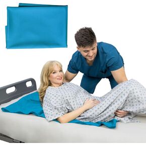 Vive Tubular Patient Slide Sheet for Moving Patients (28" x 47") - Patient Transfer Slide Sheet - Sliding Transfer Sheet & Draw Sheet for Elderly