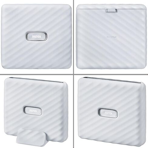 Fujifilm Instax Link Wide Printer Ash White + Twin Pack Film + Cloth in Saudi Arabia