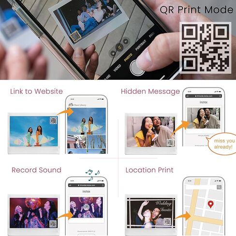 Fujifilm Instax Link Wide Printer Ash White + Twin Pack Film + Cloth in Saudi Arabia