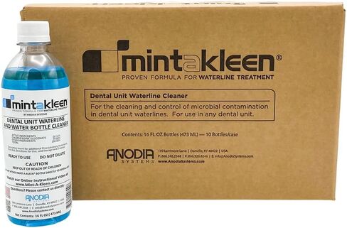 Mint-A-Kleen® 6 PACK Dental Unit Waterline Cleaner SIX 16 oz Bottles (24 Treatments) in Saudi Arabia