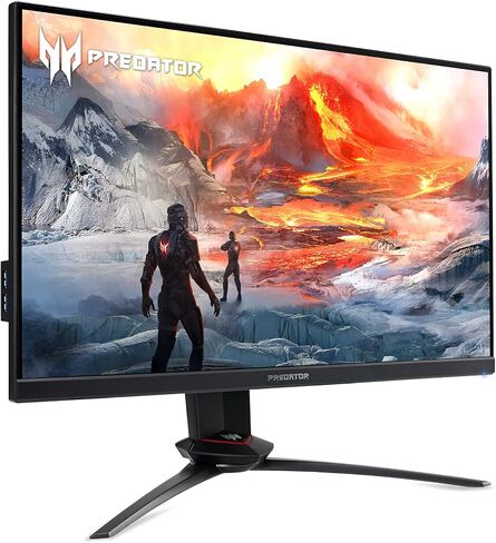 Acer Predator 31.5" UHD 3840 x 2160 IPS Gaming Monitor | AMD FreeSync Premium | 144Hz | Up to 0.5ms | HDR400 | Delta E<1 | TUV/Eyesafe | USB Type-C, DP 1.4 & 2 x HDMI 2.1 | XB323QK LVbmiiphuzx in Saudi Arabia
