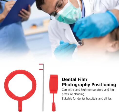 Dental X Ray Film Positioning System Kit Portable Intra Oral X Ray Film Positioner Holder for Molar Red in Kuwait