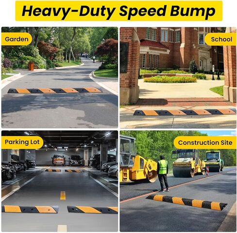 قطعتان من مطبات السرعة المطاطية مقاس 39.3 بوصة، ومطبات سرعة معيارية بقناتين بسعة تحميل تبلغ 66000 رطل، ومطبات سرعة مع 8 مثبتات مسامير ملولبة، ومطبات سرعة للطرق والممرات in Kuwait