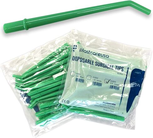 50 Dental Surgical Aspirator Aspirating Tips for 11mm Suction Holders (Large) 2 Bags of 25 in Saudi Arabia