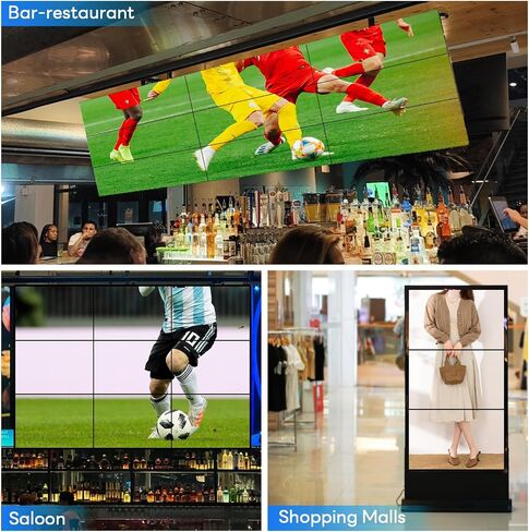BOOBRIE Video Wall Controller, Video Wall Processor 3x3 4K Input & 1080P HDMI Output for 9 TV Splicing Display, 180 Degree Rotate, 13 Splicing Modes 3x3 3x2 2x2 3x11x4 2x3 4x2 2x4... in Saudi Arabia