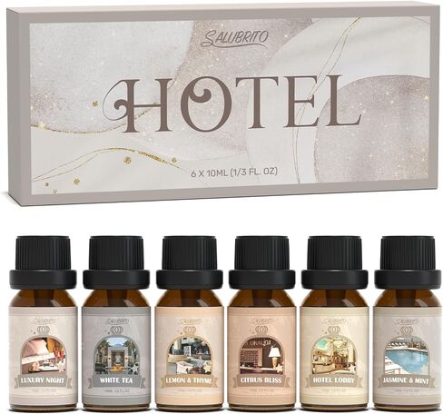 Salubrito Citrus Essential Oils Set for Diffuser, Fragrance Oil | Sweet Orange, Bergamot, Lemon, Grapefruit, Mandarin Orange, Lime Scented Oil for Soap Making, Candle Making in Kuwait