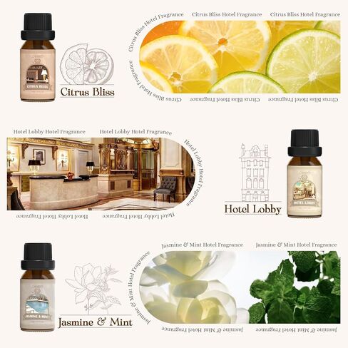 Salubrito Citrus Essential Oils Set for Diffuser, Fragrance Oil | Sweet Orange, Bergamot, Lemon, Grapefruit, Mandarin Orange, Lime Scented Oil for Soap Making, Candle Making in Kuwait