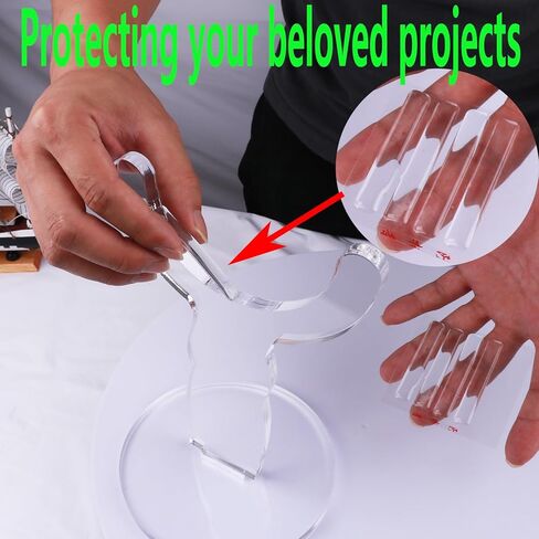 حامل بوق من الاكريليك من اتش هوكسيو، حامل بوق متين بتصميم شوفار مزخرف مناسب لجميع البوق اليمنية والظباء (اسود) in Kuwait