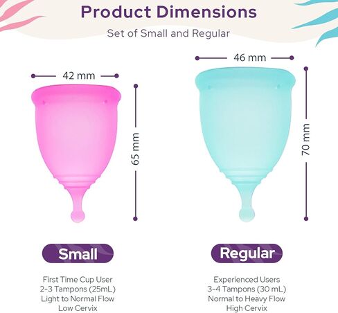 Ecoblossom Menstrual Cup Sterilizer - Modern Menstrual Cup Cleaner Unscented Sanitizer - 2-Minute Automatic UV Wash - Holder Fits Small Soft & Large Period Disc - UV Wipes Out 99.9% of Germs in Kuwait