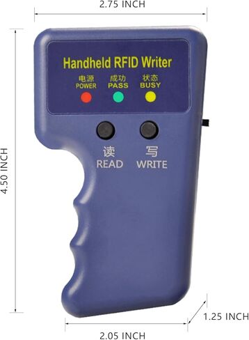 ناسخة RFID محمولة بمعرف القرب 125 كيلو هرتز لـ AWID وHID + 5 مفاتيح تحكم عن بعد قابلة للكتابة + 3 بطاقات بيضاء + 2 بطاقات سميكة بيضاء T5577 in Kuwait