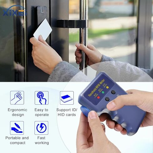 ناسخة RFID محمولة بمعرف القرب 125 كيلو هرتز لـ AWID وHID + 5 مفاتيح تحكم عن بعد قابلة للكتابة + 3 بطاقات بيضاء + 2 بطاقات سميكة بيضاء T5577 in Kuwait
