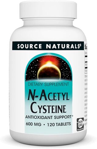 Source Naturals N-Acetyl Cysteine Antioxidant Support 1000 mg Dietary Supplement That Supports Respiratory Health* - 30 Tablets in Saudi Arabia