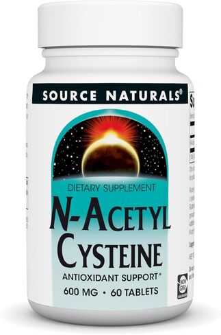 Source Naturals N-Acetyl Cysteine Antioxidant Support 1000 mg Dietary Supplement That Supports Respiratory Health* - 30 Tablets in Saudi Arabia