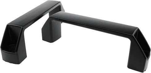 Wantane-سبائك الألومنيوم مستطيلة سحب مقبض أسود مستطيلة الصناعية مقبض سحب مقبض سبائك الألومنيوم (120 مللي متر) in Kuwait