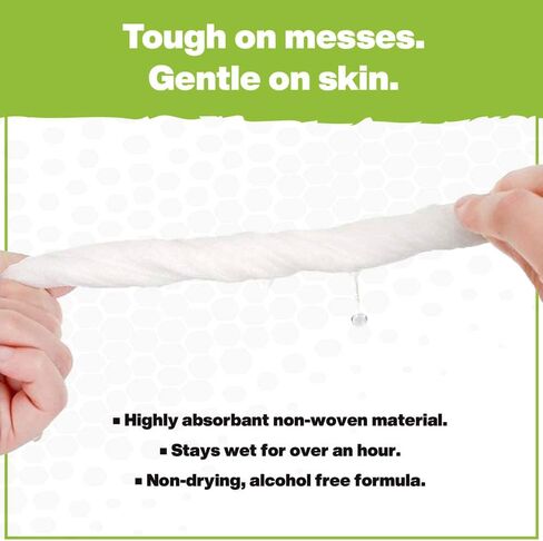 Crocodile Cloth Grill - 80 (15" x 10") Biodegradable Cleaning Wipes. Safe on Skin & Multiple Surfaces. Infused with Aloe & Vitamin E. Large, Pre-Moistened & Absorbent. in Saudi Arabia