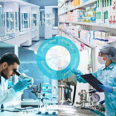 Lab Scale 500g x 0.001g Accuracy - High Precision Laboratory Analytical Balance with 11 Unit Conversion，Adjustable feet, Liquid Level Bubble Overload Alarm. Jewelry/Kitchen Scale in Kuwait