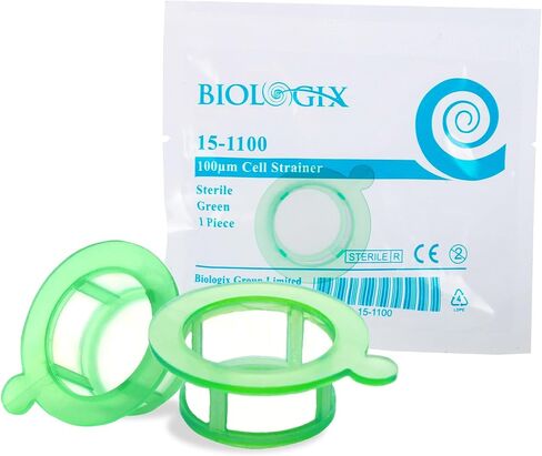 50PCS 70µm Cell Strainer Nylon Mesh Cell Screen Filter Handle, Sterile, Polypropylene Frame, 70µm Pore Size, Individually Wrapped in Saudi Arabia