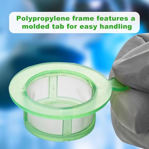 50PCS 70µm Cell Strainer Nylon Mesh Cell Screen Filter Handle, Sterile, Polypropylene Frame, 70µm Pore Size, Individually Wrapped in Saudi Arabia