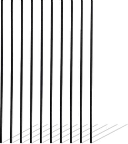 Xadnitu 10 قطع 3 مم × 200 مم من ألياف الكربون قضيب دائري قضيب غير لامع لطائرة RC DIY طائرة ورقية استبدال قضبان الجناح أنبوب كوادكوبتر إصلاح الذراع in Kuwait