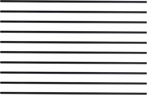 Xadnitu 10 قطع 3 مم × 200 مم من ألياف الكربون قضيب دائري قضيب غير لامع لطائرة RC DIY طائرة ورقية استبدال قضبان الجناح أنبوب كوادكوبتر إصلاح الذراع in Kuwait