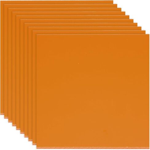 PATIKIL 300x300x5mm Phenolic Plastic Board, 1 Pcs Resin Laminated Sheet Plate Board PCB for Electrical Electronic Fixtures DIY and Crafts, Orange Red in Saudi Arabia