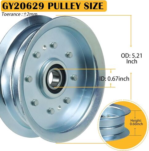 بكرة GY20629 مع بكرة GY20067، حزام GX21833 يستبدل جون ديري GY22082، شبل كاديت 756-05034A بكرة خامل، جون ديري GY22172، GY20067 بكرة خامل جون دير، GY20110 AUC17621 756-05034 in Kuwait