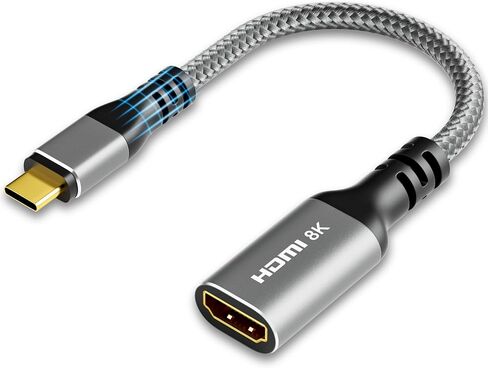 كيبل محول منفذ عرض الى HDMI 8K من توجكون، كيبل وصلة احادي الاتجاه 1.4 (ذكر) الى HDMI 2.1 (انثى) يدعم 8K عند 60 هرتز، 4K عند 120Hz لاجهزة الكمبيوتر DP وشاشات HDMI in Kuwait