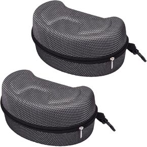 Large Hard Sports Glasses Case, Snow Goggles Box, Sports Glasses Storage Holder, Protective Goggle Case,2pcs