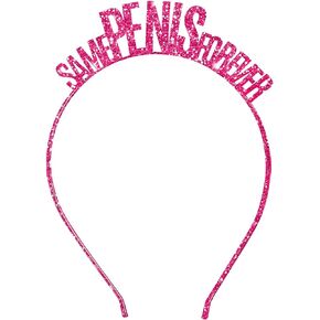 RhinestoneSash Bachelorette Party Headband - Same Pen Is Forever Crown for Bride - Bridal Shower Gift