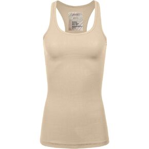 Women's Racerback Tank Top Layering Ribbed Basic Undershirt (S-3X)