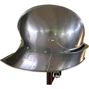 Queen Armour Medieval Knight Wearable German Sallet viking helmet knight helmet spartan helmet medieval armor cosplay helmet medieval helmet crusader