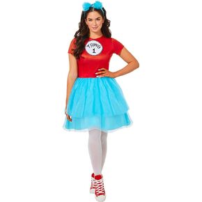 InSpirit Designs Dr. Seuss, Thing Adult Dress Costume