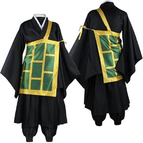 MEADOO Anime Jujutsu Geto Suguru Cosplay Kimono Outfits Full set with Printed Cassock Easter and Halloween Costume For Adult