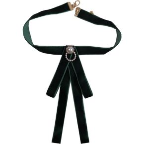 Velvet Long Pre-Tied Adjustable Bowknot Necktie Women Girl Bowtie female delicate ribbon Bow Tie accessory