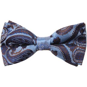 Dan Smith Purple Mens Classic Bowtie Poly 25.6"-Neck-Size Clip-On Adjustable Pre-Tied Bowtie Blue Green