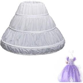 ARTYME 3 Hoops Children Kid Girl Dress Petticoat Crinoline Underskirt For Flower fluffy skirt Underskirt