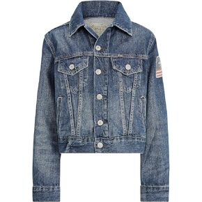 POLO RALPH LAUREN Boy's Cotton Denim Trucker Jacket (Big Kids) Gordon Wash LG (14-16 Big Kid) in Saudi Arabia