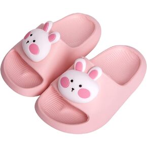Toddler Boys Girls Slippers Bunny Unicorn Pillow Sandals Summer Quick Dry Bathroom Slides Beach Water Non-Slip Kids Shower Shoes