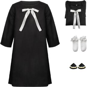 Anya Forger Cosplay - Black Dress Uniform Outfit for Halloween