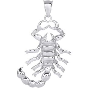 CaliRoseJewelry Sterling Silver Large Scorpion Scorpio Pendant Pendant