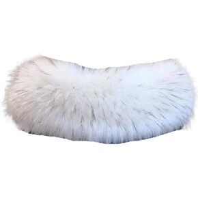 Tngan Faux Fur Collar Scarf Hood Trim Neck Warmer for Winter Coat Jacket Parka