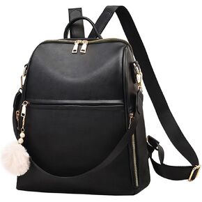 Backpack Purse for Women PU Leather Waterproof Casual Travel Cute Shoulder Bag for Ladies