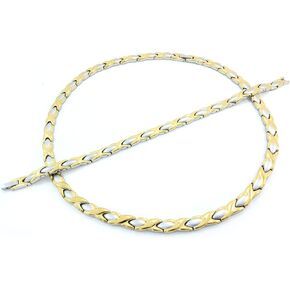 Womens 2 Tone Xoxo Hugs & Kisses Necklace and Bracelet Set 18" in Saudi Arabia